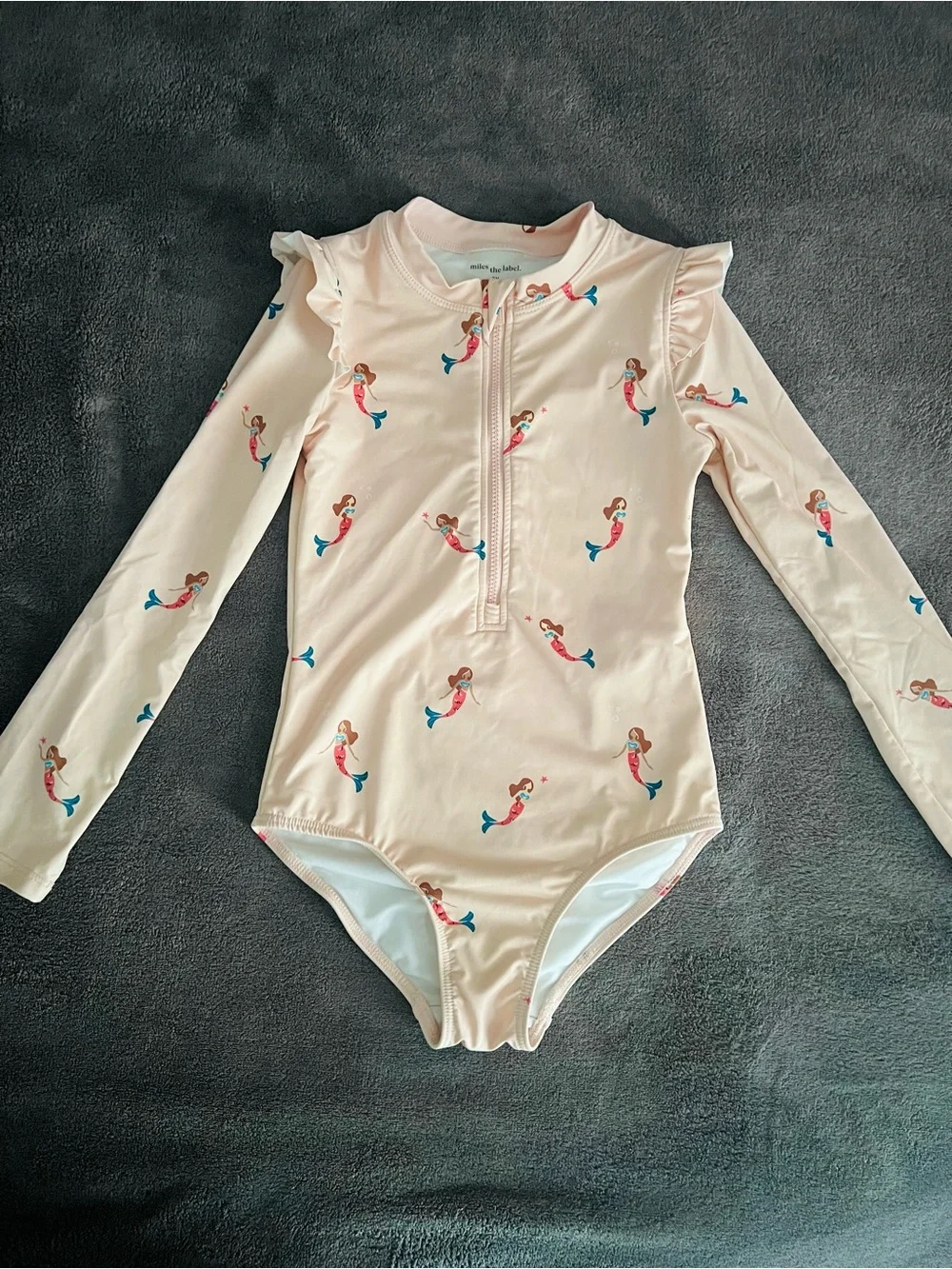 ❤️Miles The Label Coral Mermaid Long-Sleeve One-Piece Swimsuit, like NEW